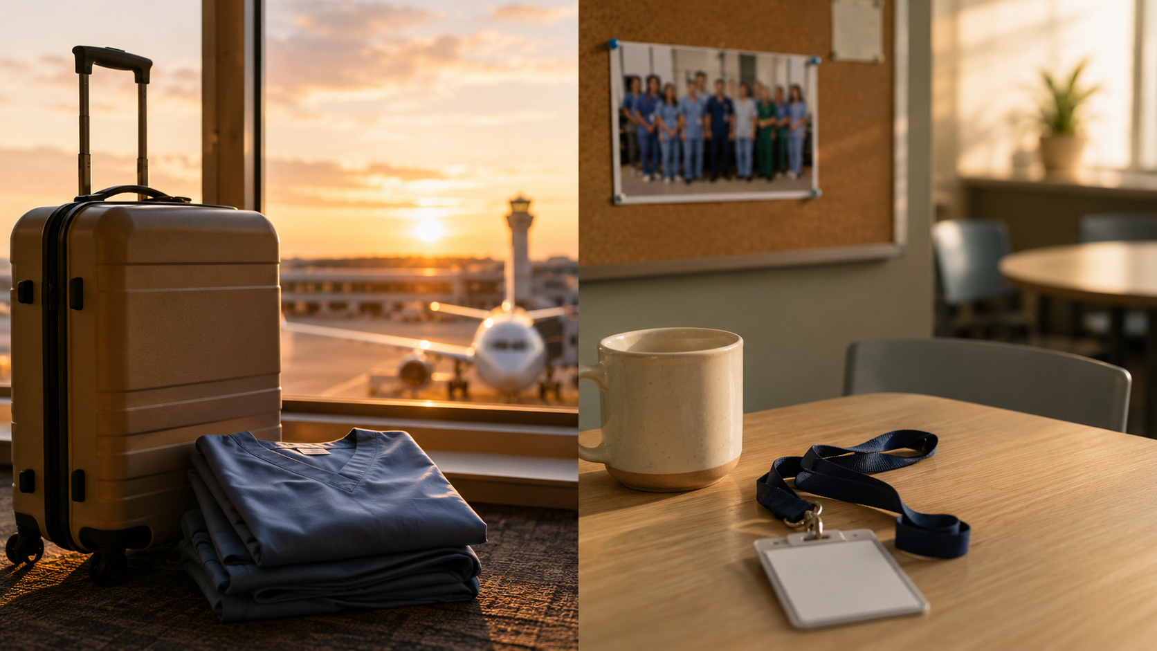 Direct hire vs travel in healthcare: a nurse weighing a permanent hospital role against travel contract assignments